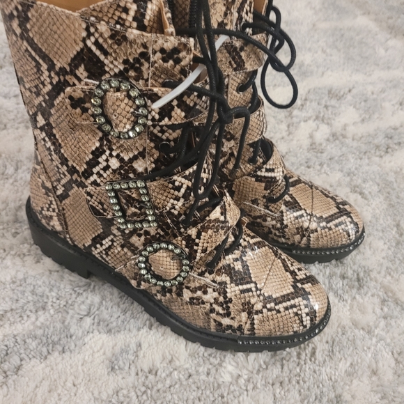 Jessica Simpson snake combat with boots 8 M - Picture 4 of 8